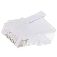 Plug Rj45 Pin 8 Unshielded Gold-Plated Layout 8P8C For  Cable Log-Mp0020