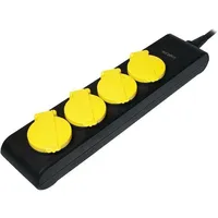 Plug socket strip supply Sockets 4 230Vac 16A black,yellow  Lps212