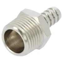 Push-In fitting connector pipe nickel plated brass 10Mm  3040-10-1/2 3040 10-1/2