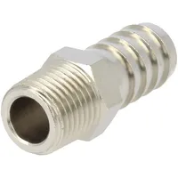 Push-In fitting connector pipe nickel plated brass 12Mm  3040-12-1/4 3040 12-1/4