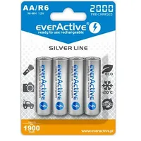 R06/Aa akumulatori 1.2V everActive Silver line Ni-Mh 2000 mAh iepakojumā 1 gb.  Akaa.2000Easl1 3100000891992