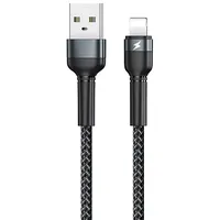 Remax Usb - Lightning cable charging data transfer 2,4 A 1 m black Rc-124I  6972174152837 047480