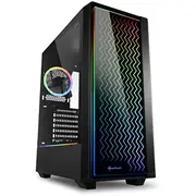 Rgb Lit 200, Tower-Gehäuse schwarz, Front und Seitenteil aus gehärtetem Glas  4044951028160 1556347
