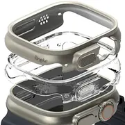 Ringke Slim 2-Pack Apple Watch Ultra 1  2 49 Mm Caurspīdīgs Un Titāna Pelēks 8809881269023