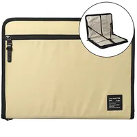 Ringke Smart Zip Pouch universal case for laptop, tablet Up to 13 , stand, bag, organizer, beige  Light Beige 8809818842145