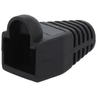 Rj45 plug boot 5.8Mm black  Log-Mp0006 Mp0006