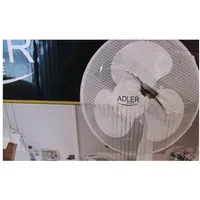 Sale Out. Adler Ad 7305 Stand Fan Damaged Packaging, Dent On The Grid, Scratches Leg Diameter 40 cm White Number of speeds 3 90 W No Oscillation	  7305So 2000001186176