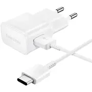 Samsung Ep-Ta200Ewe tīkla lādētājs  15W Usb-C uz vads komplektā balts Oem 2446806 8596311080760 85044030