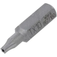 Screwdriver bit Torx with protection T10H Overall len 25Mm  Wera.867/Bo/10 05066500001