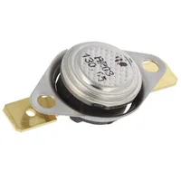 Sensor thermostat Spst-Nc 130C 16A 250Vac connectors 6,3Mm  Ar03W1S3-130 Ar03.130.05-W1-S3