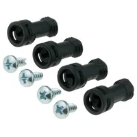 Set of screws Mnx for covers black 4Pcs.  Mbs-Blh Mbs Blh