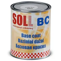 Soll Bc Auto krāsa - metālika Basecoat Sudraba tonis1L  Sbm12
