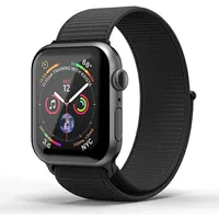 Superdry Watchband Apple Watch 38 40 41 mm Series 4 5 6 7 8 Se 2 Nylon Weave czarny black 41673  8718846080897