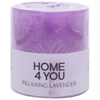 Svece Relaxing Lavender, D6.8Xh7.2Cm, gaiši violets  smaržas- lavanda 80077 4741243800779
