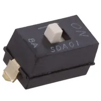 Switch Dip-Switch Poles number 1 Off-On 0.025A/24Vdc Pos 2  Sda01H1Sbd