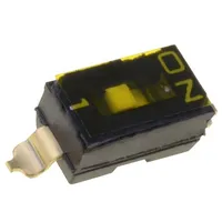 Switch Dip-Switch Poles number 1 On-Off 0.025A/24Vdc Pos 2  A6S-1102-H