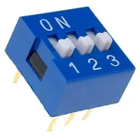 Switch Dip-Switch Poles number 3 On-Off 0.05A/12Vdc Pos 2  Ds-03