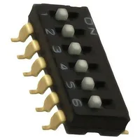 Switch Dip-Switch Poles number 6 On-Off 0.025A/24Vdc Pos 2  A6S-6104-H