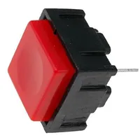 Switch keypad Pos 2 Spst-No 0.025A/50Vdc red 7.5Mm  Ms-12Rd