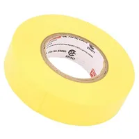 Tape electrical insulating W 19Mm L 20M Thk 0.18Mm yellow  Plh-Pr37-19-20/Ye