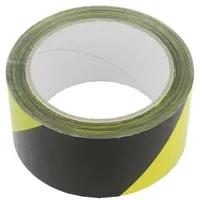 Tape warning yellow-black L 66M W 50Mm self-adhesive  Med.39/60 39/60