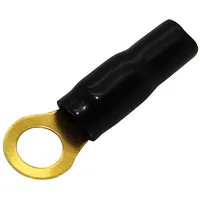 Terminal ring M8 16Mm2 gold-plated insulated black  Zko16X84-Bk 30.4700-63