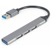 Usb Centrmezgls Gembird 4-Port 3.1 Silver Uhb-U3P1U2P3-02  8716309124690