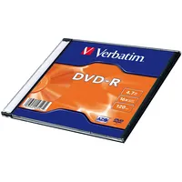 Kompaktdisks Verbatim Dvd-R 4.7Gb 16X, Azo, slim  250-00474 023942435471