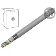Wire Cablexpert F/Utp Cat 5E 4X2X24Awg Cu stranded Pvc grey  Fpc-5004E