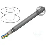 Wire F/Utp 4X2X24Awg Cca stranded Pvc grey 305M Cpr Fca  Lcf5-11Cc-0305.S Lcf5-11Cc-0305-S