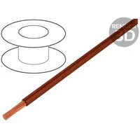 Wire Tly stranded Cu 0.12Mm2 Pvc brown 150V,300V 50M Class 5  Tly0.12/50-Br