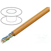 Wire U/Utp 4X2X25Awg 5E wire Cu Pvc orange 305M Øcable 5Mm  Lcu5-12Cu-0305.O Lcu5-12Cu-0305-O