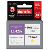 Activejet Ab-123Yn tinte Brother printerim Rezerves Lc123Y / Lc121Y Augstākā 10 ml dzeltens 277555