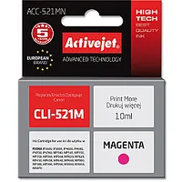 Activejet Acc-521Mn tinte Canon printerim Cli-521M nomaiņa Augstākā 10 ml violets 273284