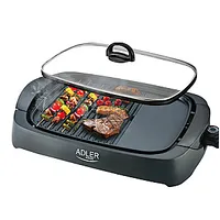 Adler Electric Grill Ad 6610 Table, 3000 W, Black, Glass lid 391545