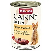 Animonda Cat Carny Kitten kokteilis ar mājputnu - mitrā barība kaķiem 400G 480464