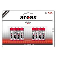Arcas Aaa/Lr03, Alkaline, 8 pcs 164847