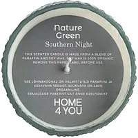 Aromātiskais svečturis Nature Green H7,5Cm, Southern Night 657062
