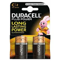Baterijas Duracell Plus Power C/Lr14/Mn1400, 1.5V, 2Gab/Iep 547537