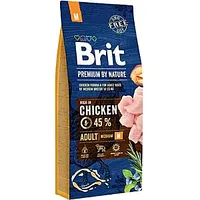 Brit Premium By Nature Adult M Medium 15 кг 242467