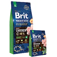 Brit Premium by Nature Adult Xl 15 kg ar vistu, lasi 275844
