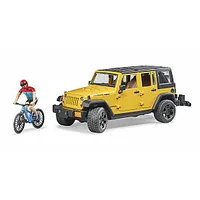 Bruder Jeep Wrangler Rubicon Unlimited, 1 kalnu velosipēds un velosipēdists, 02543 428863
