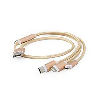 Cable Usb Charging 3In1 1M/Gold Cc-Usb2-Am31-1M-G Gembird 378657