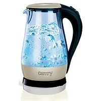 Camry Cr 1251 Standard kettle 2000 W 1.7 L Glass 360 rotational base Glass/Black 587847