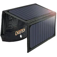 Choetech Sc001 saules lādētājs 19W / 2X Usb 2.4A melns 404748
