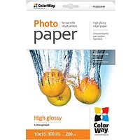 Colorway High Glossy Photo Paper, 100 sheets, 10X15, 200 g/m² 194992