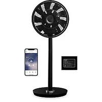 Duux  Smart Fan Whisper Flex Black with Battery Pack Stand Diameter 34 cm Number of speeds 26 Oscillation 2-22 W Yes Timer 688079
