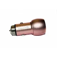 Evelatus Universal Car Charger Ecc01 Pink 2Usb port 3.1A with stainless steel escape tool 459546