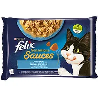 Felix Sensations Mix mencas ar tomātiem, sardīnēm burkāniem - mitrā barība kaķiem 340G 4 x 85G 313148