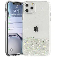 Fusion glue glitter silikona aizsargapvalks Apple iPhone 13 Pro Max caurspīdīgs 392070